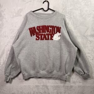 Vintage Jansport Washington State University Crewneck Sweatshirt Men's XL Grey